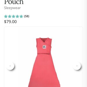 Coral Pink Sleepwear Pouch